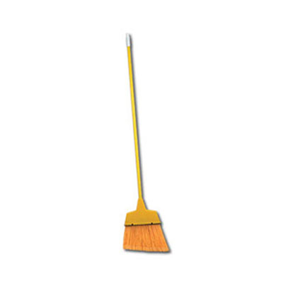 Impact Large Angled Plastic Broom, Yellow, 53&quot;