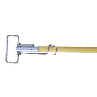 Impact Metal Spring Clip Mop Handle, Wood Handle/Metal
