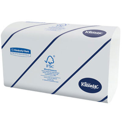 KIMBERLY-CLARK PROFESSIONAL*
KLEENEX Multifold Towels,
16.3 x 8.5, 2-Ply, White,
94/Pack