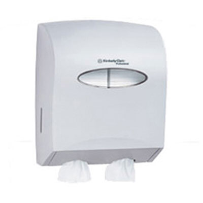KIMBERLY-CLARK PROFESSIONAL*
WINDOWS Twin Hygienic Bath
Tissue Dispenser, White, 11
1/2w x 5.9d x 13.6h
