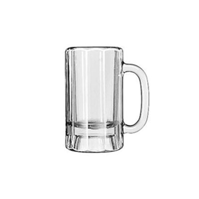 Libbey Glass Mugs &amp; Tankards,
14 oz, Clear, Paneled Beer Mug