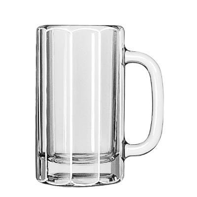 Libbey Glass Mugs and
Tankards, Paneled Mug, 16oz,
6 1/8&quot; Tall