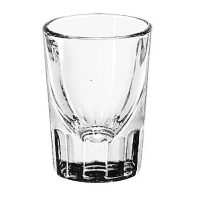 Libbey Whiskey Service Glasses, Fluted Shot Glass,