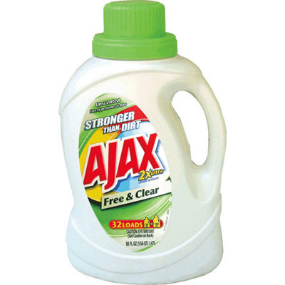 Ajax 2Xultra Liquid
Detergent, Free &amp; Clear,
50oz, Bottle