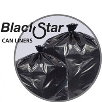 Penny Lane Black Star Low-Density Can Liners, 20-30
