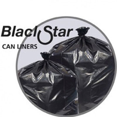 Penny Lane Black Star
Low-Density Can Liners, 40-45
gal, 0.5 mil, 40 x 46, Black