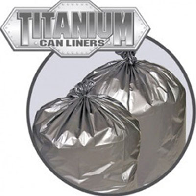 Penny Lane Titanium
Low-Density Can Liners, 55-60
gal, 1.7 mil, 39 x 57, Silver