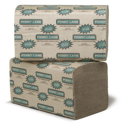 Penny Lane Singlefold Paper
Towels, 9 3/10 x 10 1/2,
Natural, 250/Pack