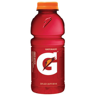 Gatorade G-Series Perform 02
Thirst Quencher, Fruit Punch,
20oz Wide-Mouth Bottle