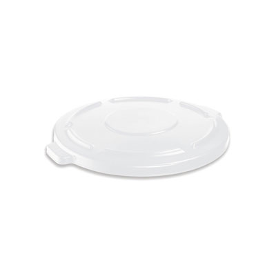 Rubbermaid Commercial Vented Round Brute Flat Top Lid, 24