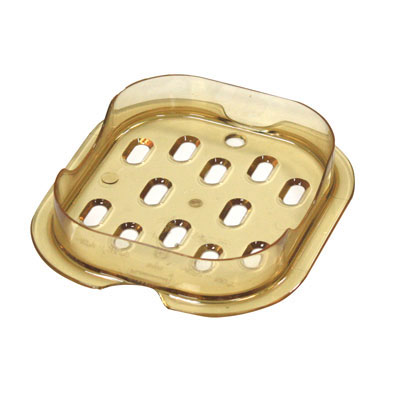 Rubbermaid Commercial Drain Trays, 6 7/8 x 6 3/8, Amber