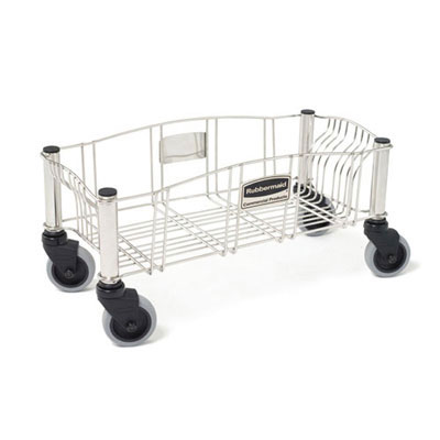 Rubbermaid Commercial Slim Jim Steel Dolly, 120 lbs,