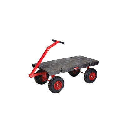 Rubbermaid Commercial
5th-Wheel Wagon Truck,
2000-lb Cap., 24 1/4w x 56
1/4d x 17 1/2h, Black