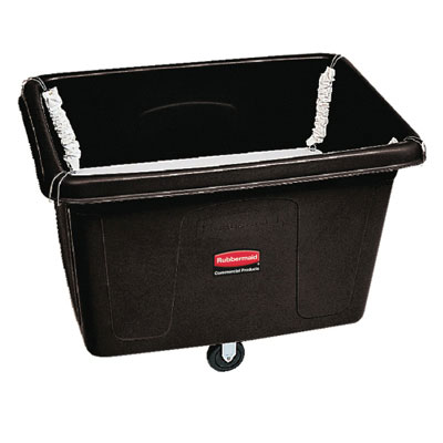 Rubbermaid Commercial Spring
Platform Truck, Rectangular,
500 lb. Cap., Black