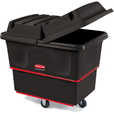 Rubbermaid Commercial
Heavy-Duty Utility Truck,
Rectangular, 800-lb. Cap.,
Black