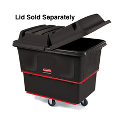 Rubbermaid Commercial
Heavy-Duty Utility Truck,
Rectangular, 1200-lb. Cap.,
Black