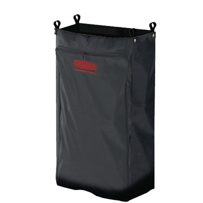 Rubbermaid Commercial
Heavy-Duty Fabric Cleaning
Cart Bag, 17 1/2w x 10d x 26
1/2h, Black