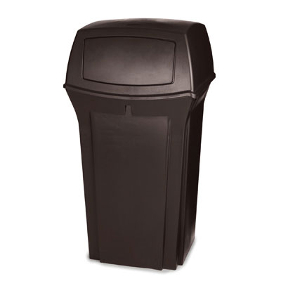 Rubbermaid Commercial Ranger Fire-Safe Container, Square,