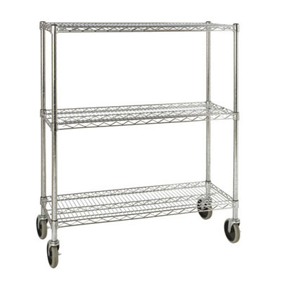 Rubbermaid Commercial Mobile
Rack for Prosave Shelf
Ingredient Bins, 38w x 14d x
48 3/10h, Chrome