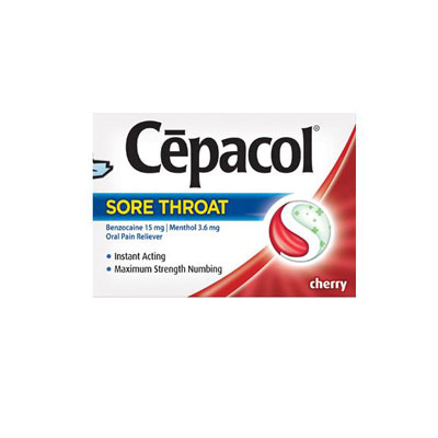 Cepacol Cepacol Sore Throat
Lozenges, Cherry, 72/Pack