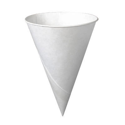 SOLO Cup Company Bare Treated Paper Cone Water Cups, 6 oz.,