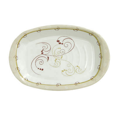 SOLO Cup Company Paper Platter, Medium-Weight, 8x6,