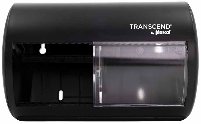 Marcal Transcend Twin Bath 
Tissue Dispenser - Black