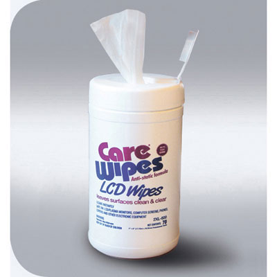 2XL CareWipes
Glass/LCD/Touchscreen Wipes,
7&quot; x 8&quot;, Cloth, White,
Premoistened