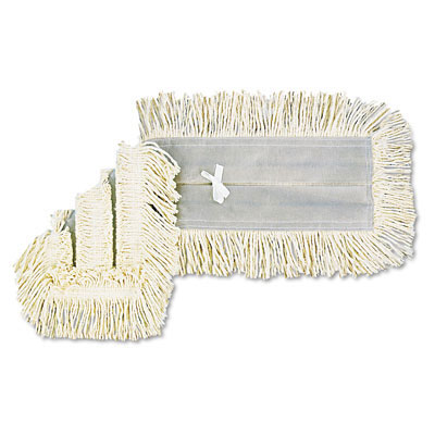 UNISAN Disposable Dust Mop
Head, Cotton/Synthetic Blend,
18w x 5d, White