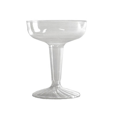 WNA Comet Plastic Champagne
Glasses, 4 oz., Clear,
Two-Piece Construction,
25/Pack