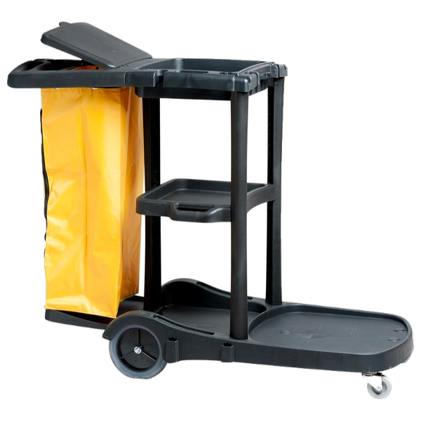 M2 Deluxe Janitor Cart with Zippered Bag - 1/Case