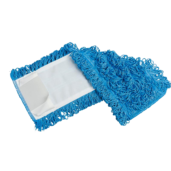 M2 Looped Microfibre Flat Head  Mop - 5" x 16" - BLUE